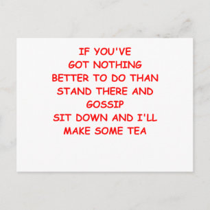CARTE POSTALE GOSSIP