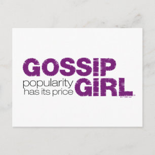 Carte Postale Gossip Girl - La Popularité A Son Prix