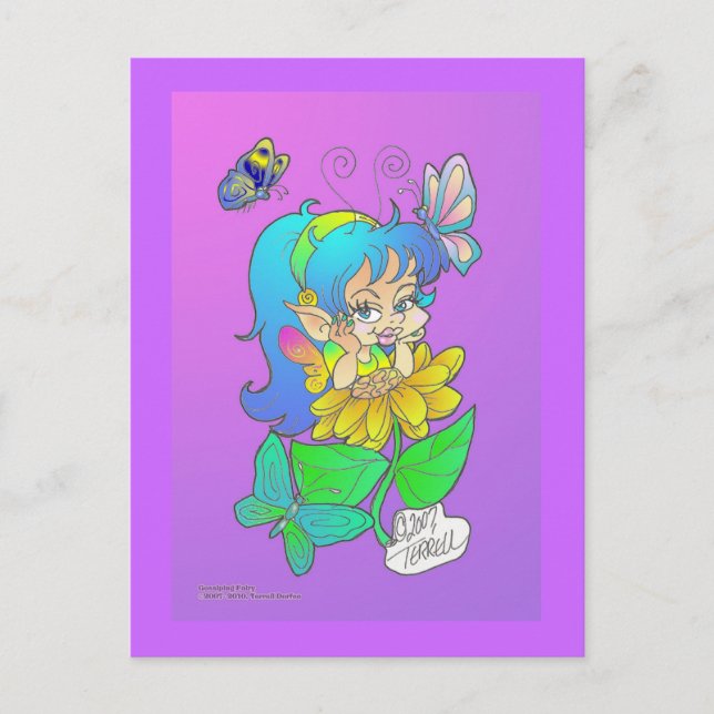 Carte Postale Gossiping Fairy Postcard (Devant)