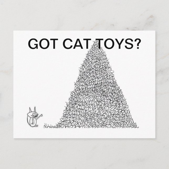 Carte Postale Got cat toys? Joke app tv tm Postcards (Devant)