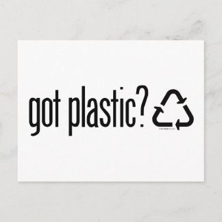 Carte Postale got plastic? Recycling Sign