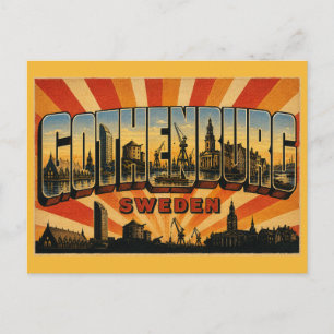Carte Postale Göteborg Suède Feskekôrka
