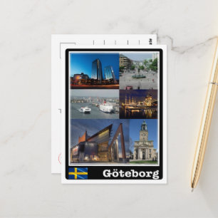 Carte Postale Göteborg - Suède - Mosaïque -