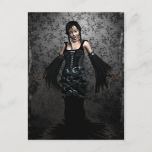 Carte postale Goth Black