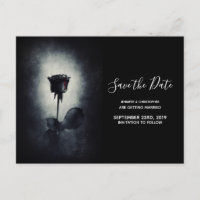 Goth Black Rose Bloody Mariage pétale Enregistrer 