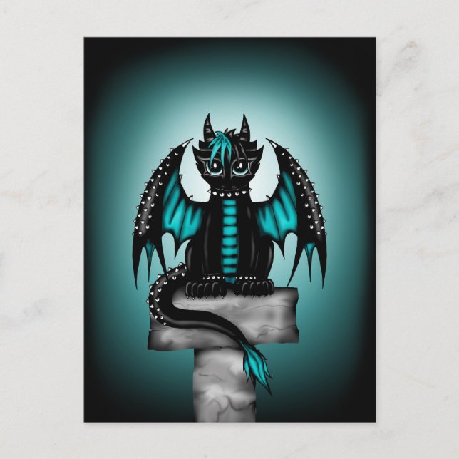 Carte Postale Goth Dragon (Devant)