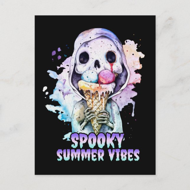 Carte Postale Goth été Vibes été Éffrayantes (Devant)