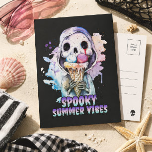Carte Postale Goth été Vibes été Éffrayantes