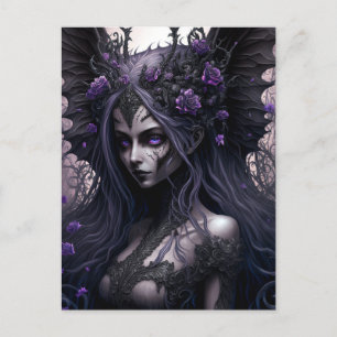 Carte postale Goth Fairy Dark Imaginaire Art