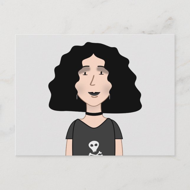 Carte Postale Goth girl (Devant)