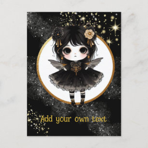 CARTE POSTALE   Goth Girls Kawaii Chibi Cute Custo