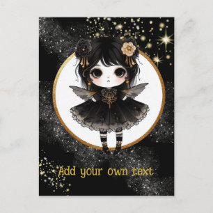 CARTE POSTALE Goth Girls Kawaii Chibi Cute Custo