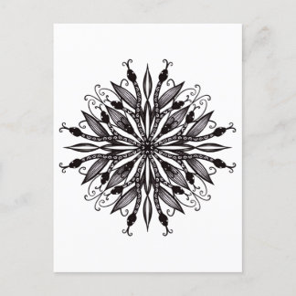 Carte Postale Goth Nature Lover Noir et blanc