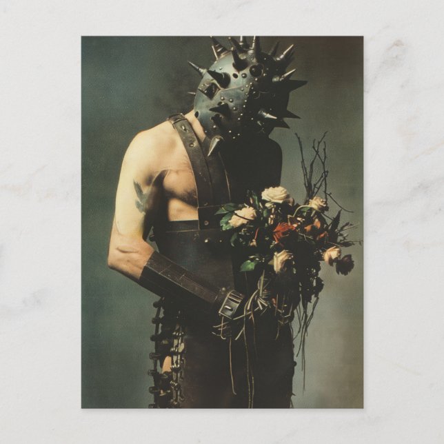 Carte Postale Goth Punk Rock Romeo Avec Roses (Devant)