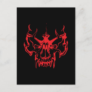 Carte Postale Goth Skull