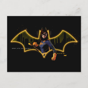 Carte Postale Gotham Knights Batgirl en logo