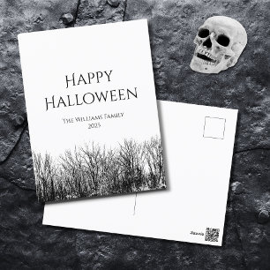 Carte Postale Gothic Happy Halloween Éffrayant