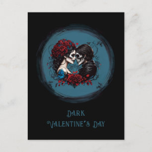 Carte Postale Gothique Couple amoureux Saint Valentin
