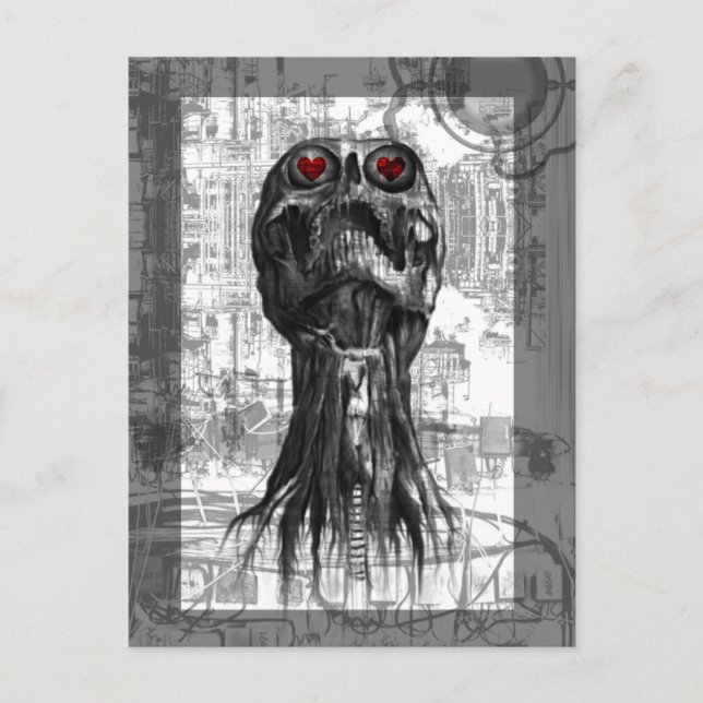 Carte postale gothique de la Saint-Valentin (Devant)