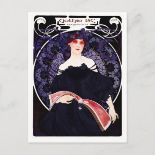 Carte postale gothique du 10e anniversaire de la C