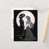 Gothique Emo Enfants Kiss Valentine's Day