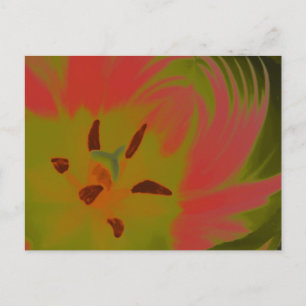 Carte postale gothique et triste rousse Tulip