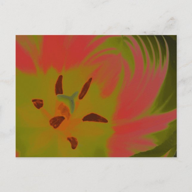 Carte postale gothique et triste rousse Tulip (Devant)