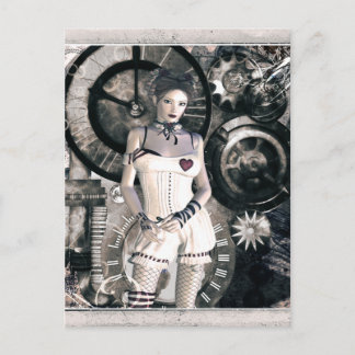 Carte Postale Gothique Filles Steampunk Au Coeur