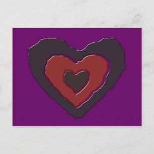 Carte postale Gothique Melting Love Heart