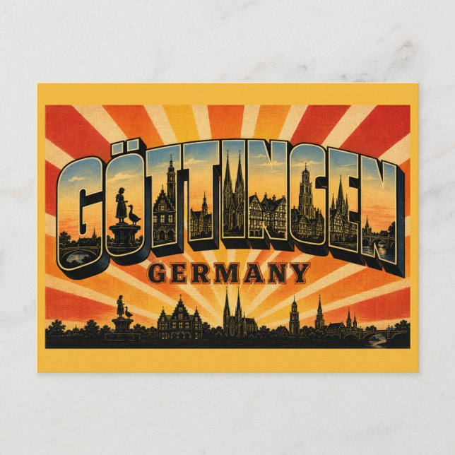 Carte Postale Göttingen Allemagne Gänseliesel (Devant)