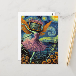 Carte Postale Gouls danseuse de ballerine Surreal TV