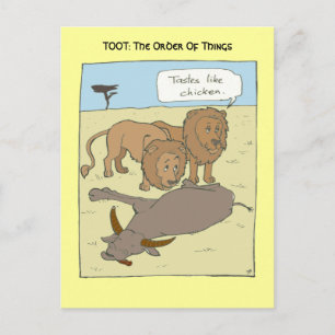 Carte Postale Goûts comme le poulet