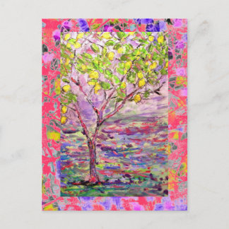 Carte Postale goutte de citronnier