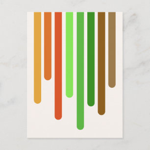 Carte Postale Gouttes de couleur (Automne)