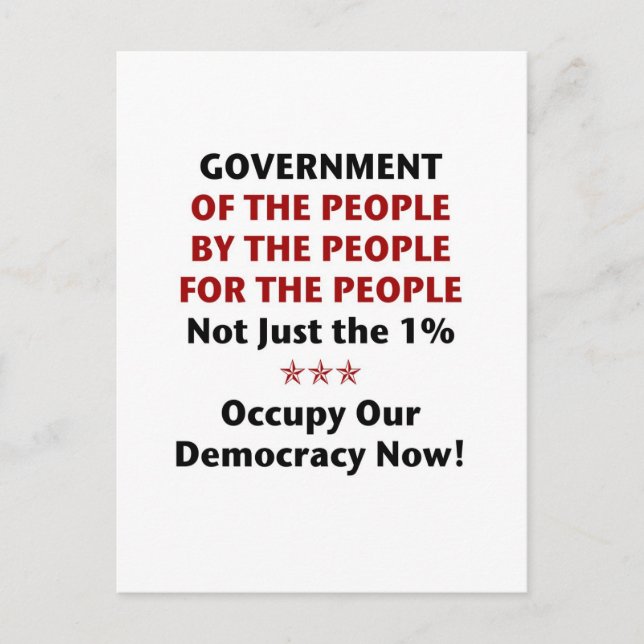 Carte Postale Gouvernement Du Peuple (Devant)