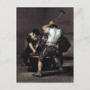 Carte Postale Goya, The Forge c. 1819 Huile sur toile, 191 x 121