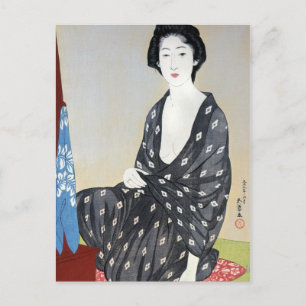 Carte Postale Goyo "Femme en Kimono"