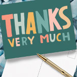 Carte Postale GRÂCE À BEAUCOUP DE Colorful Pastel Handlettered C<br><div class="desc">Découvrez cet art sucré et coloré,  fait à la main par moi pour vous ! N'hésitez pas à ajouter votre propre texte ou à modifier les couleurs. Visitez mon magasin pour plus de détails !</div>