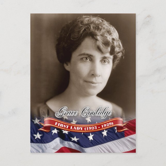 Carte Postale Grace Coolidge, Première Dame des Etats-Unis (Devant)