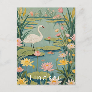Carte Postale Grace de Serenity : Lily Pond Swan