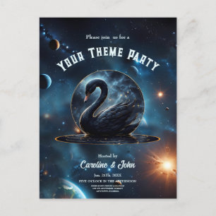 Carte Postale Grace galactique : Le cygne noir.