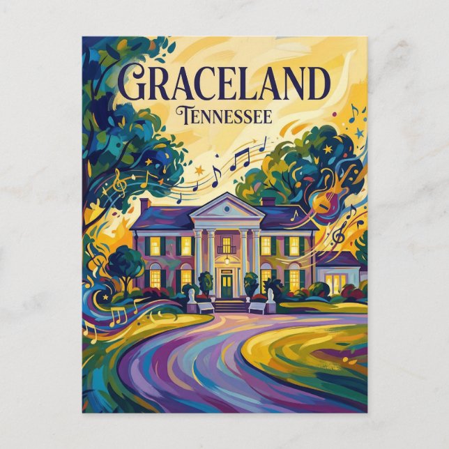 Carte Postale Graceland Tennessee (Devant)