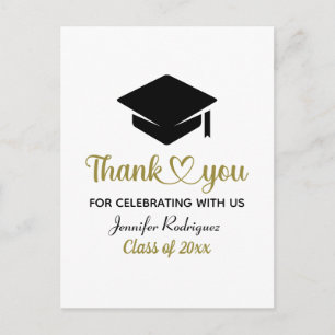 Carte Postale Grad Amour Et Merci Graduation Cap Merci