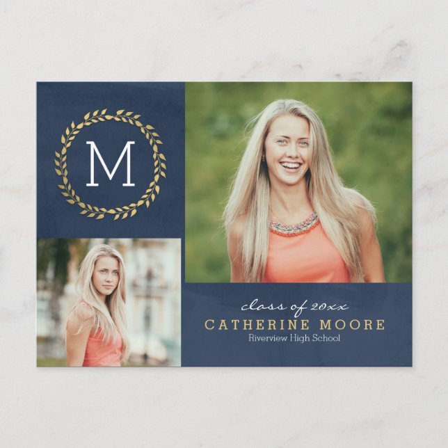 Carte postale Grad Initial ÉDITABLE COULEUR Grad G (Devant)