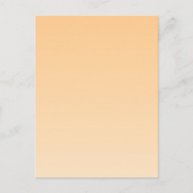 Carte Postale Gradient jaune clair et orange (Devant)