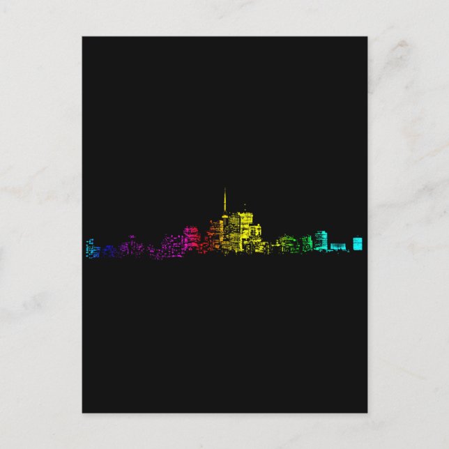 Carte Postale Gradient Skyline de Toronto (Devant)