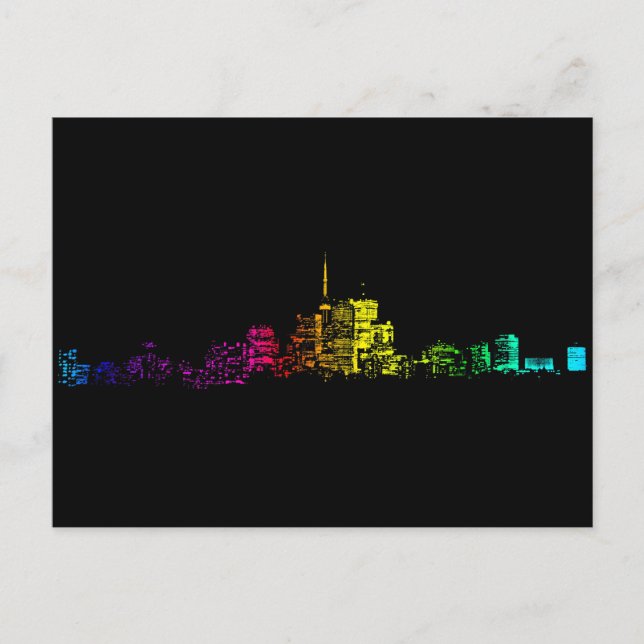 Carte Postale Gradient Skyline de Toronto (Devant)