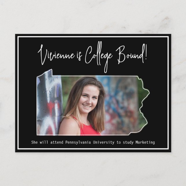 Carte Postale Graduate College Bound Pennsylvanie (Devant)