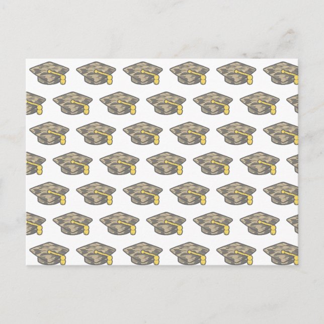 Carte Postale Graduation Cap Khaki Camo (Devant)