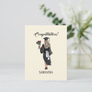 Carte Postale Graduation de l'aquarelle personnalisée (3)
